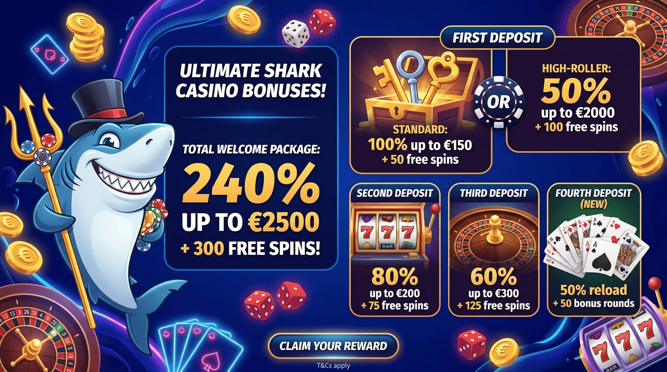 Winshark Canada trusted online casino front page image