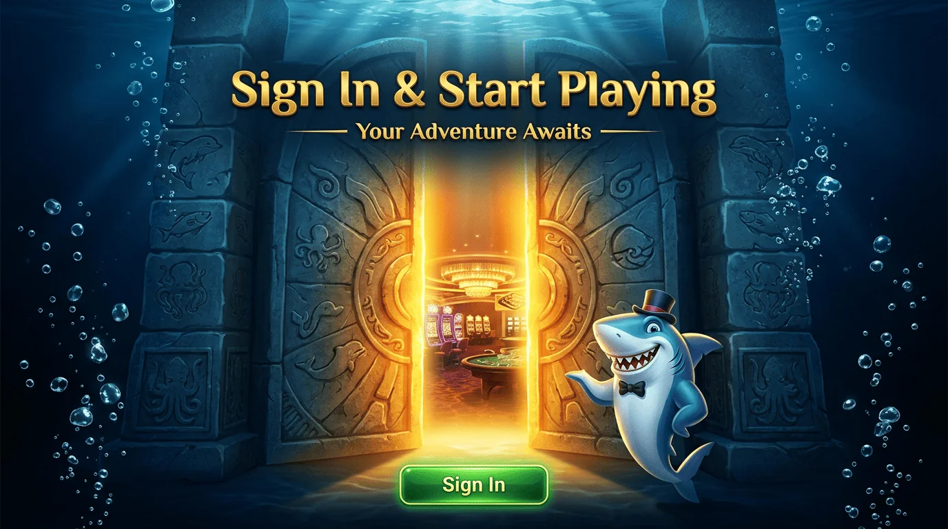 Winshark Canada casino player account login interface
